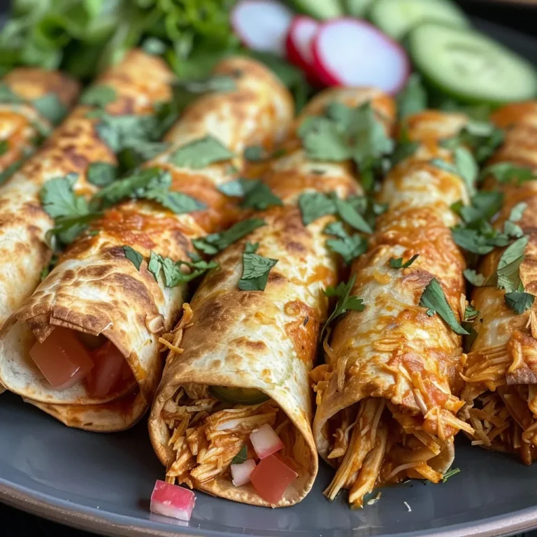 Close-up de Flautas de Pollo servidas con lechuga y queso fresco.