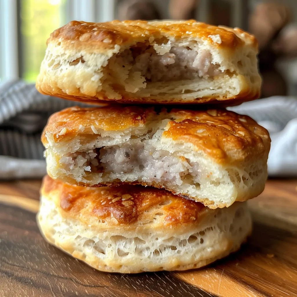 Composición cercana de galletas y salsa, con un enfoque en la cremosidad.