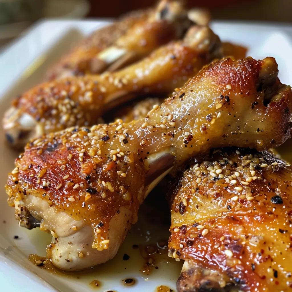 Pollo al sésamo presentado con arroz, mostrando los ingredientes frescos.