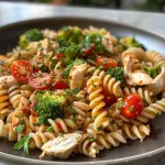 Close-up de ensalada vibrante con ingredientes saludables como calabacín y berenjena.