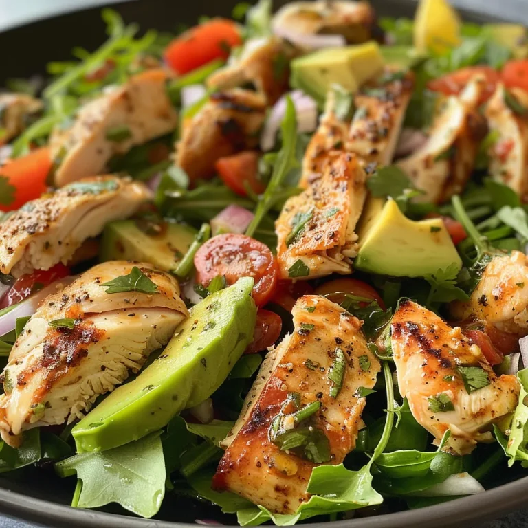 Vista lateral de una ensalada con ingredientes frescos como tomate y maíz.