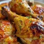 Pollo cocido en el horno, crujiente por fuera y tierno por dentro.