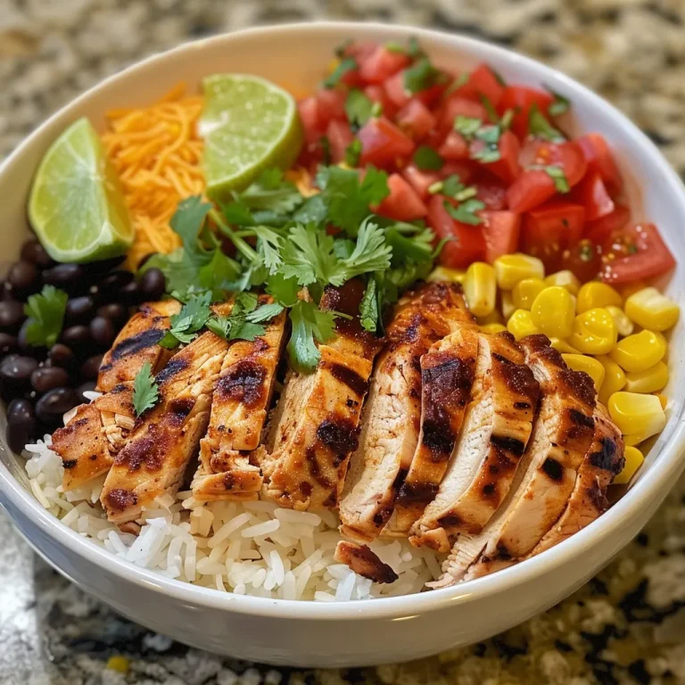 Tazón de pollo con arroz, especias y queso, decorado con cilantro fresco.