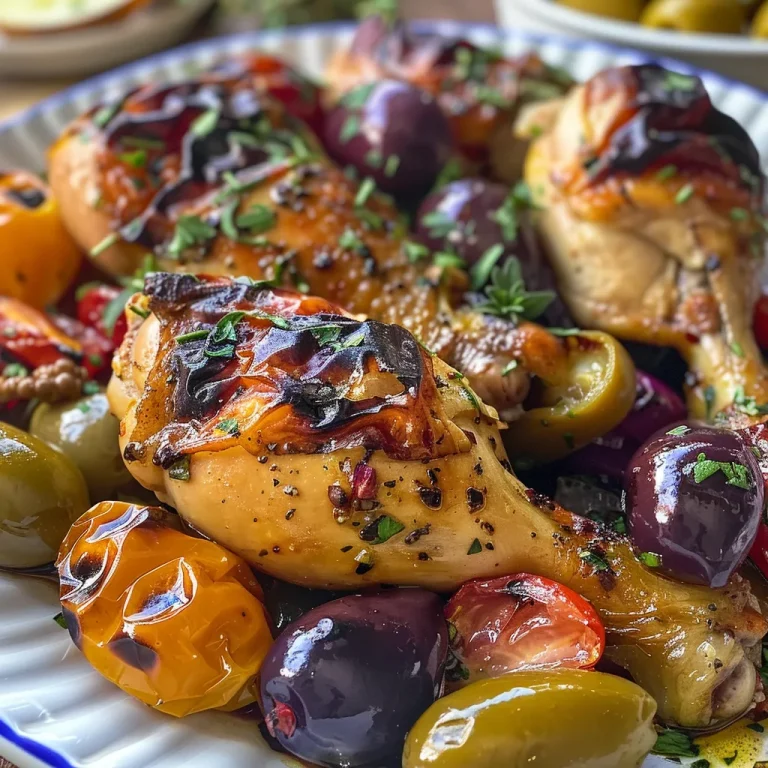 Imagen de Salteado Mediterráneo Pollo, destacando la mezcla de pollo, pimientos y aceitunas.