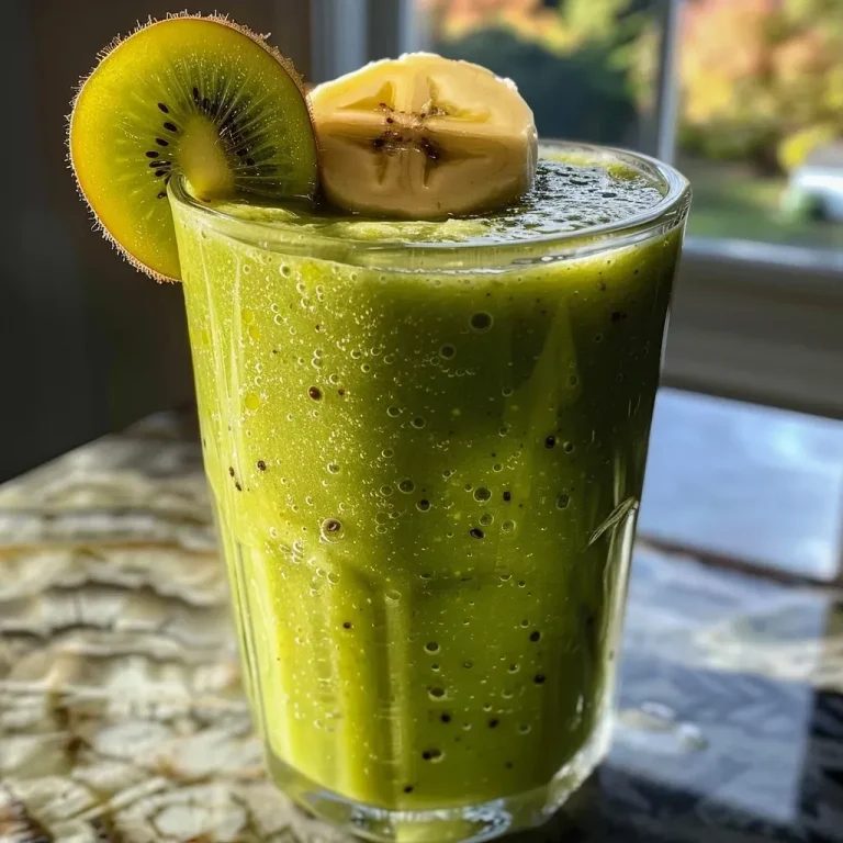 ['Batido de kiwi y pera servido en un vaso.', 'Primer plano de un smoothie verde de kiwi y pera.', 'Bebida saludable de kiwi y pera en un recipiente.', 'Batido refrescante con kiwi, pera y banana.']