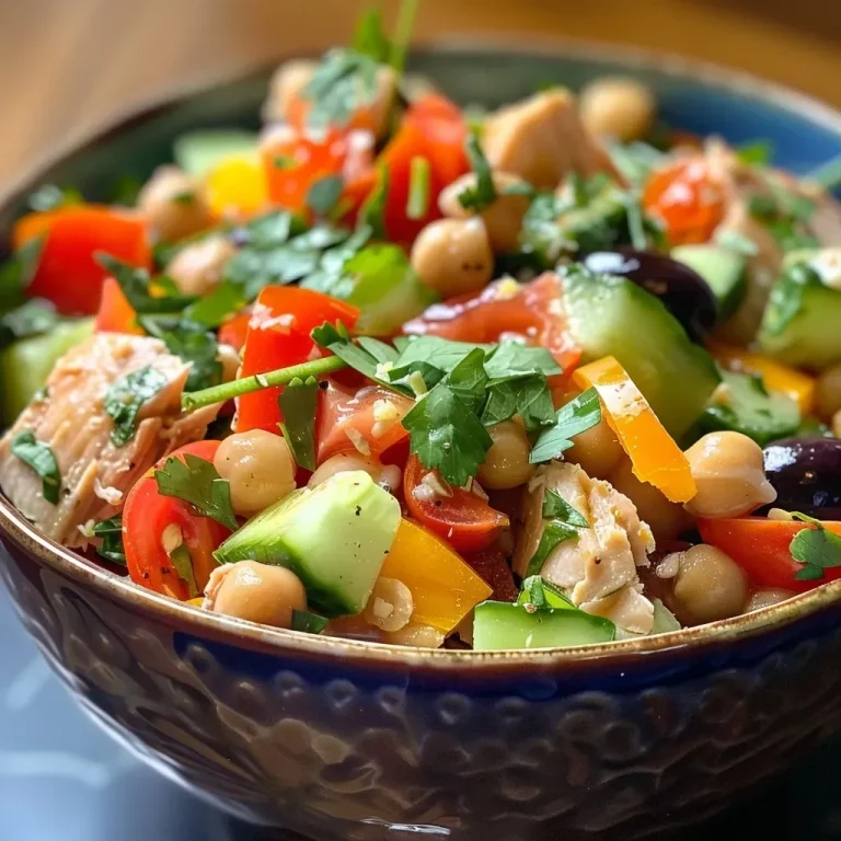 ['Ensalada de atún saludable sin mayonesa, vista lateral.', 'Detalle de una ensalada de atún fresca y colorida.', 'Ensalada de atún con garbanzos y verduras, vista cercana.', 'Primer plano de una ensalada de atún sin mayonesa.']