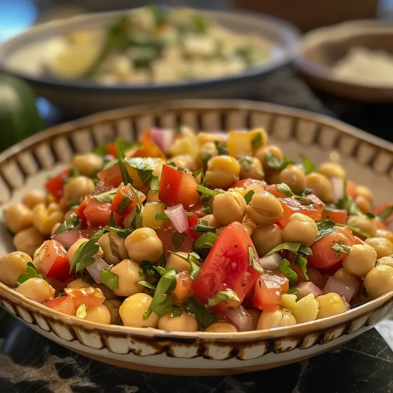 ['Ensalada de garbanzos con tomate, pepino y aguacate.', 'Primer plano de una ensalada colorida de garbanzos con ingredientes frescos.', 'Detalle de una ensalada de garbanzos con feta y cilantro.', 'Vista lateral de una ensalada de garbanzos con vegetales frescos.']