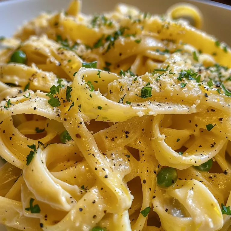 ['Tazón de pasta de limón y ajo con guisantes.', 'Primer plano de pasta con salsa de ajo y limón.', 'Plato de pasta vegana con guisantes y queso parmesano.', 'Pasta con un toque de limón y ajo, lista para servir.']