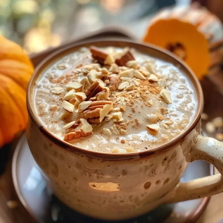['Tazón de avena con calabaza decorado con nueces pecanas.', 'Porridge de avena con calabaza y nueces en primer plano.', 'Avena caliente con puré de calabaza y nueces en un recipiente.', 'Close up de avena con calabaza al microondas con toppings.']