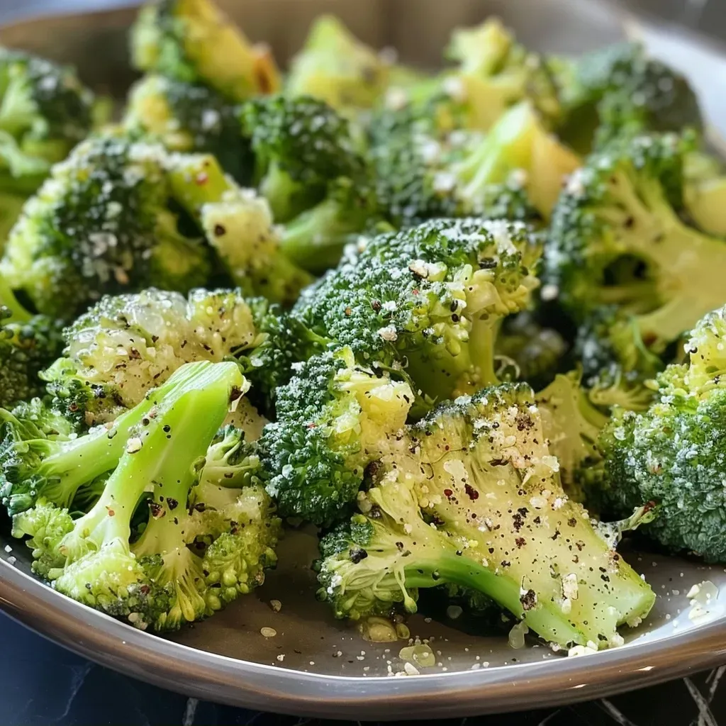 ['Ramo de brócoli cocinado en freidora de aire, presentado en primer plano.', 'Brócoli dorado y crujiente preparado en freidora de aire, visto desde un lado.', 'Tazón con brócoli frito en freidora de aire, mostrando su textura jugosa.', 'Porción de brócoli en freidora de aire, enfocando los floretes frescos.']