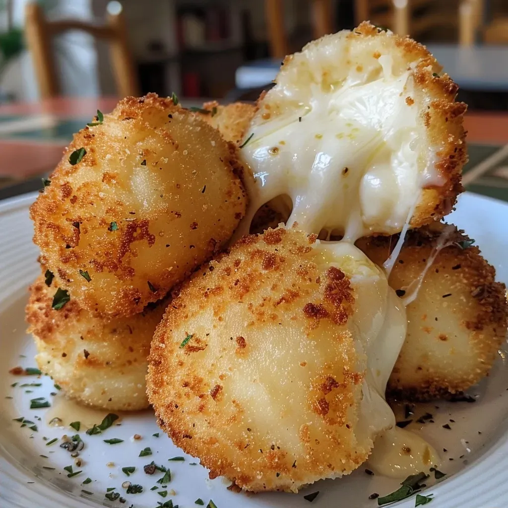 ['Buñuelos de coliflor con queso al horno, dorados y apetitosos.', 'Detalle de buñuelos de coliflor recién horneados con queso.', 'Deliciosos buñuelos de coliflor con un toque dorado y queso.', 'Vista lateral de buñuelos de coliflor al horno, crujientes y sabrosos.']