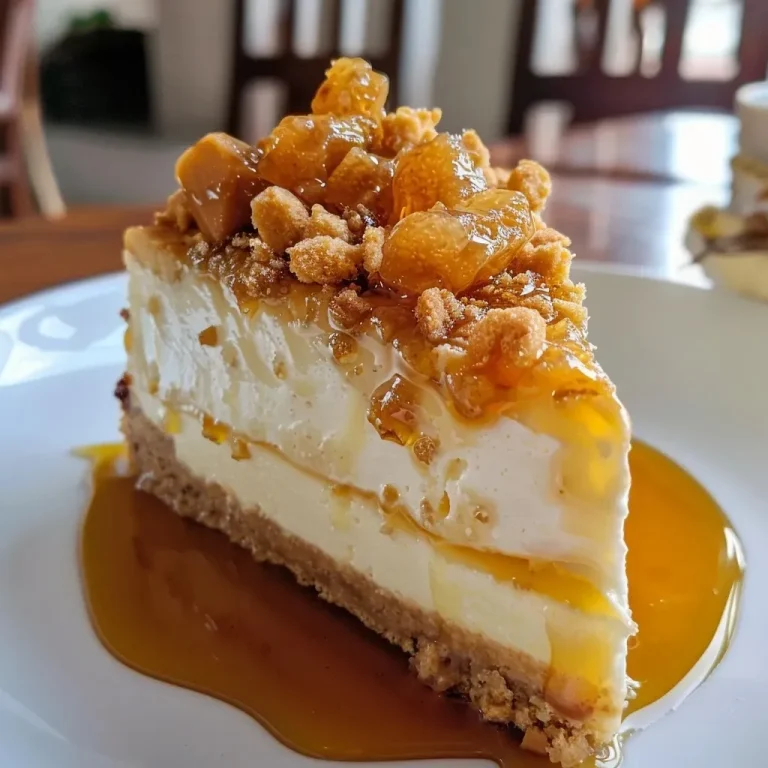 ['Cheesecake con caramelo de arce y piña en primer plano.', 'Detalle visual de cheesecake decorado con piña y caramelo de arce.', 'Vista lateral de un cheesecake con cobertura de caramelo de arce y piña.', 'Cheesecake cremoso con piña y jarabe de arce presentado en un plato.']