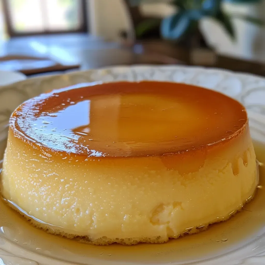 ['Flan sin azúcar con caramelo cremoso en primer plano.', 'Vista lateral de un flan dulce sin azúcar, con textura suave.', 'Detalle de un flan cremoso decorado, libre de azúcares.', 'Close up de un flan casero sin azúcar, resaltando su consistencia.']