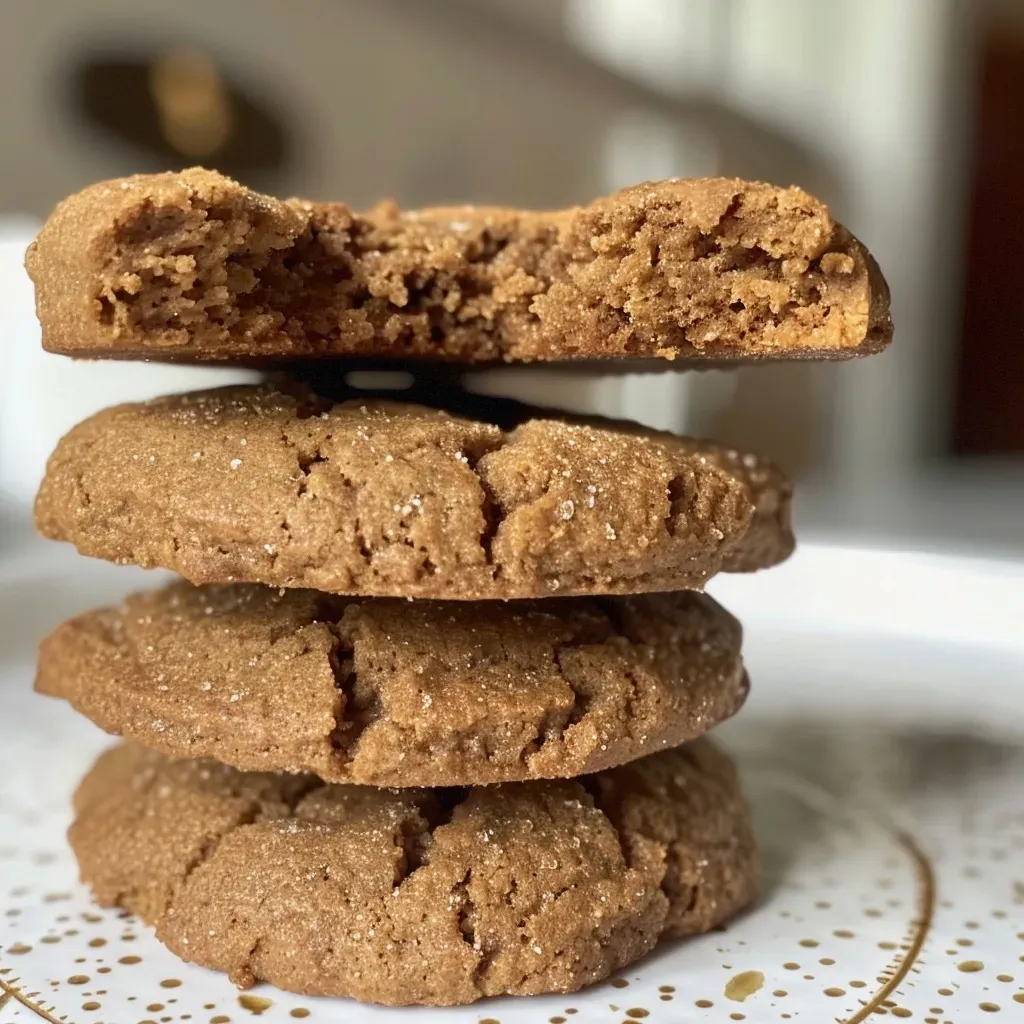 Galletas de jengibre con proteína en primer plano.