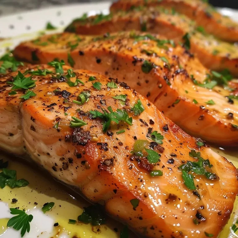 ['Salmon glaseado con azúcar moreno y mostaza Dijon en un plato.', 'Filletes de salmón con una jugosa capa de glaseado de mostaza y azúcar.', 'Imagen cercana de salmón brillante con glaseado dulce y salado.', 'Salmón caramelizado con glaseado de azúcar moreno y mostaza Dijon.']