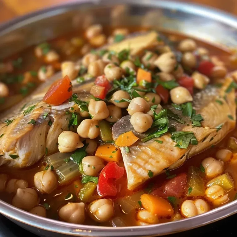 ['Guiso Dorado con Garbanzos servido en un plato hondo.', 'Close up de un delicioso Guiso Dorado con garbanzos y verduras.', 'Tazón con Guiso Dorado, garbanzos y especias visibles.', 'Guiso Dorado con garbanzos, mostrando su textura jugosa.']