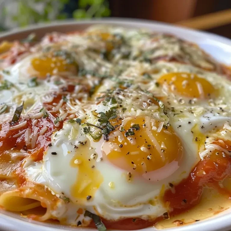 ['Huevos napolitanos servidos en un plato, con ingredientes frescos visibles.', 'Primer plano de huevos al estilo napolitano con tomate y queso.', 'Huevos napolitanos cocinados, mostrando sus colores vibrantes y textura.', 'Tazón de huevos napolitanos, resaltando el queso y la cebolla.']