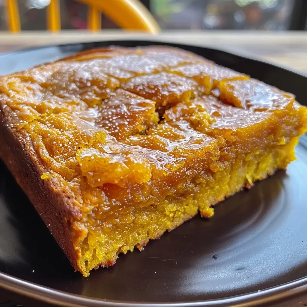 Pan de calabaza casero esponjoso con un color dorado.