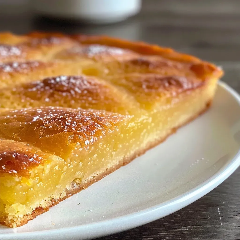 ['Torta de jengibre en primer plano, mostrando su textura jugosa.', 'Vista lateral de una Torta de jengibre, enfocando sus capas.', 'Detalle de una Torta de jengibre con un acabado dorado.', 'Torta de jengibre presentada en un plato, resaltando sus ingredientes.']