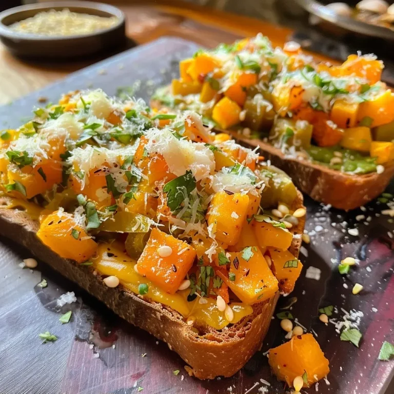 ['Tostadas de otoño con calabaza, hinojo y setas.', 'Primer plano de tostadas de otoño decoradas con queso Mató.', 'Tostadas de otoño con ingredientes frescos y coloridos.', 'Vista lateral de tostadas de otoño listas para servir.']