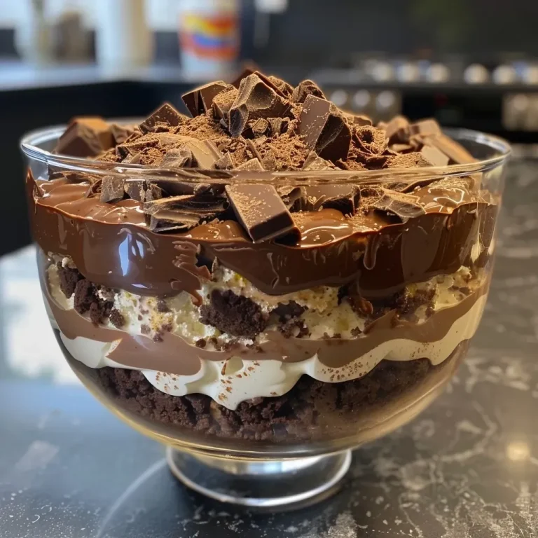 ['Trifle alto en proteínas con capas de yogur y chocolate.', 'Vista lateral de un trifle de chocolate y proteínas.', 'Detalle de un trifle saludable de chocolate.', 'Close up de un postre trifle rico en proteínas.']