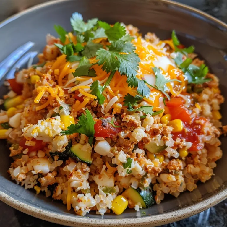 ['Cazuela de huevo y coliflor Tex Mex con vegetales y queso.', 'Primer plano de una cazuela de huevo y coliflor al estilo Tex-Mex.', 'Cazuela Tex-Mex de coliflor, huevo y queso derretido.', 'Vista lateral de una deliciosa cazuela de coliflor Tex-Mex.']