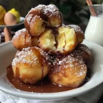 Buñuelos de chocolate con un interior jugoso y dorado.