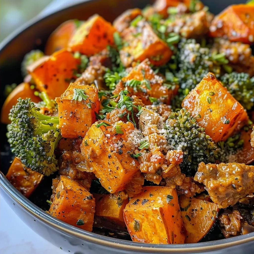 Plato de cena saludable con ingredientes frescos y coloridos.