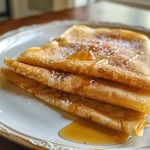 Crepes de proteína con canela en una presentación apetitosa.