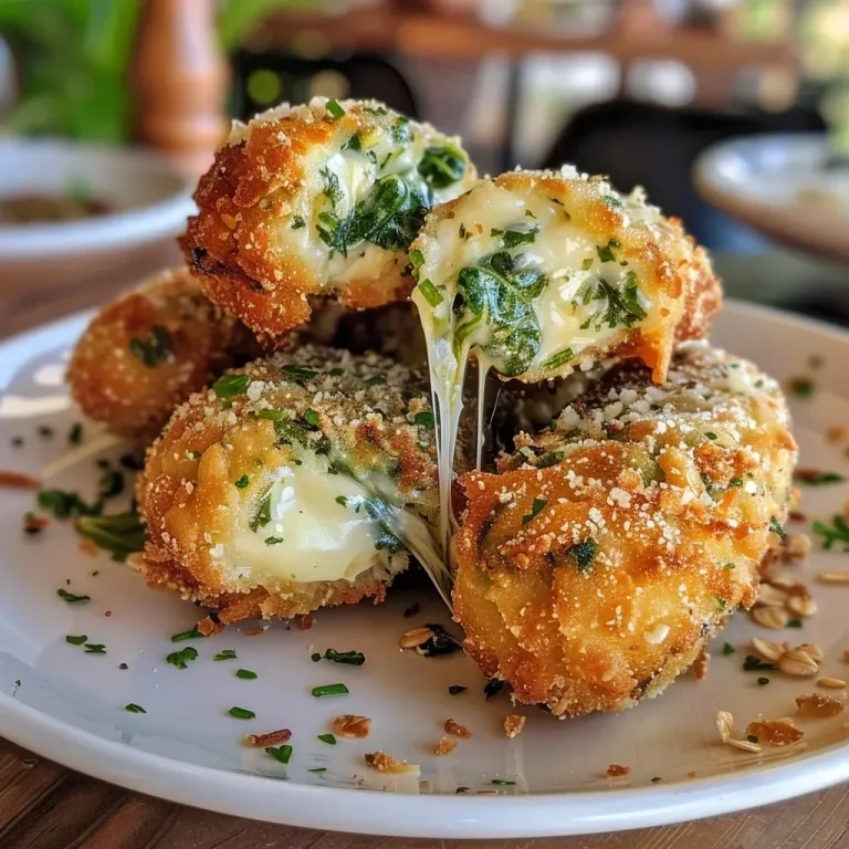 Deliciosas Croquetas de Espinaca: Sabor y Salud en Cada Bocado Croquetas de espinaca recién fritas, doradas y crujientes.