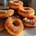 Donuts especiados de chai decorados con glaseado.
