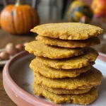 Galletas de calabaza recién horneadas con chocolate.