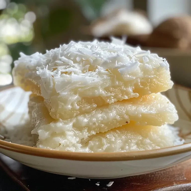 Descubre la Delicia de la Haupia: Un Postre Tropical para Todos Postre Haupia, un delicioso pudín de leche de coco.