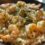 Risotto de la oscuridad con calamares y tinta de calamar.