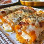 Rollito de calabaza jugoso en primer plano.