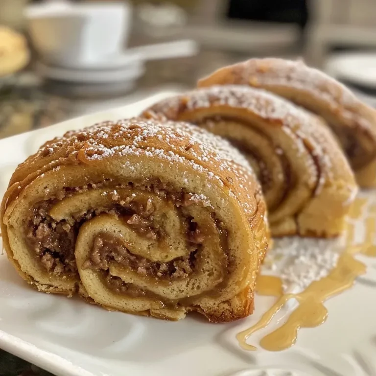 Rollos de canela fantasma recién horneados en un plato.