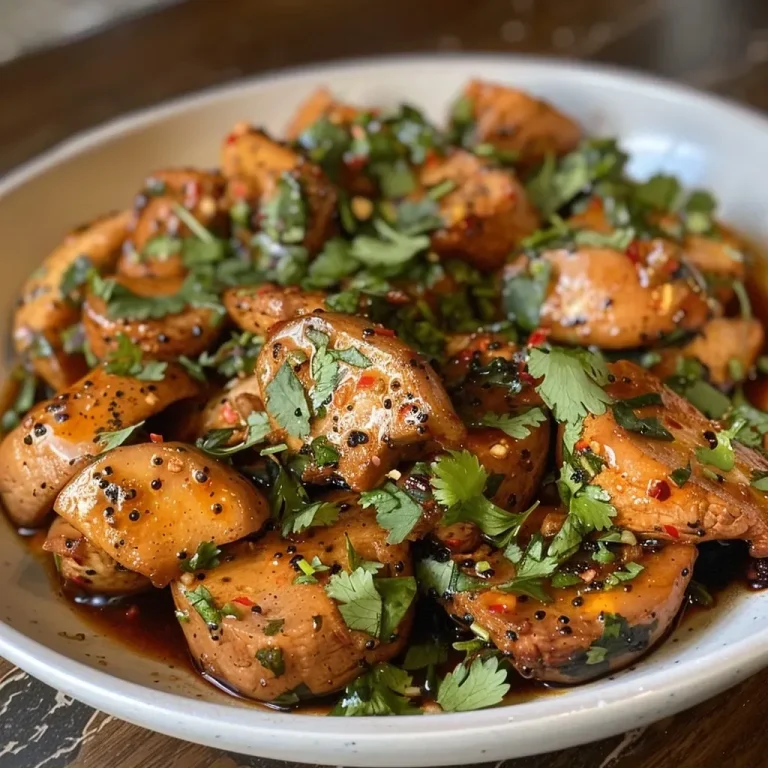 Setas salteadas en salsa de ajo y chile.