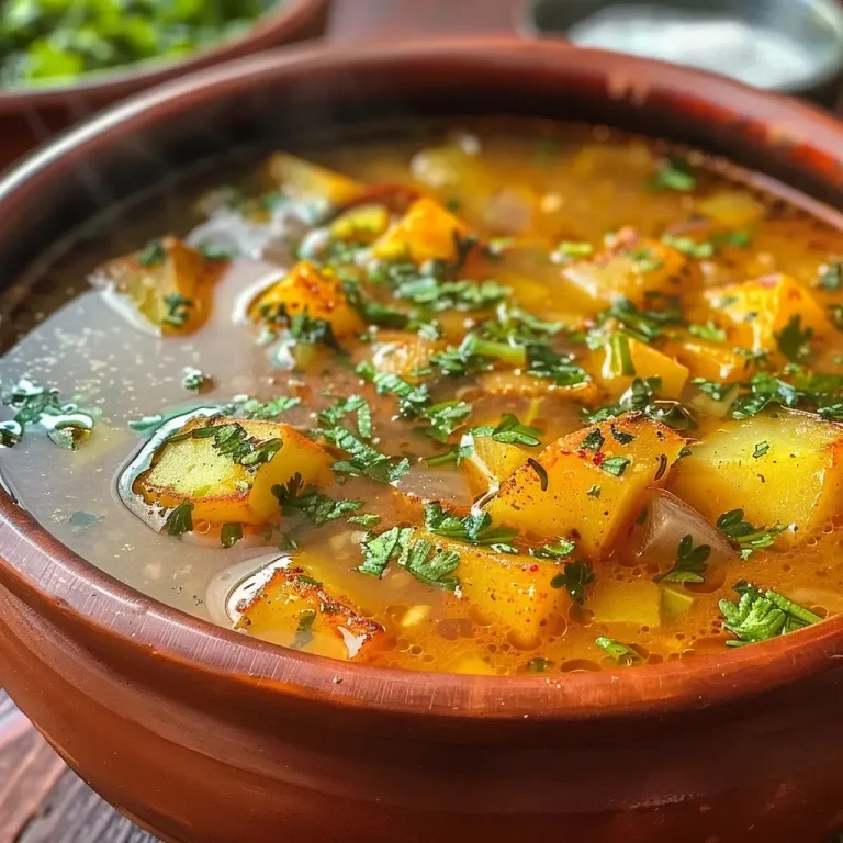 Sopa de Puerros y Papas: Un Abrazo Caliente en Cada Cucharada Sopa de puerros y papas en un plato hondo.