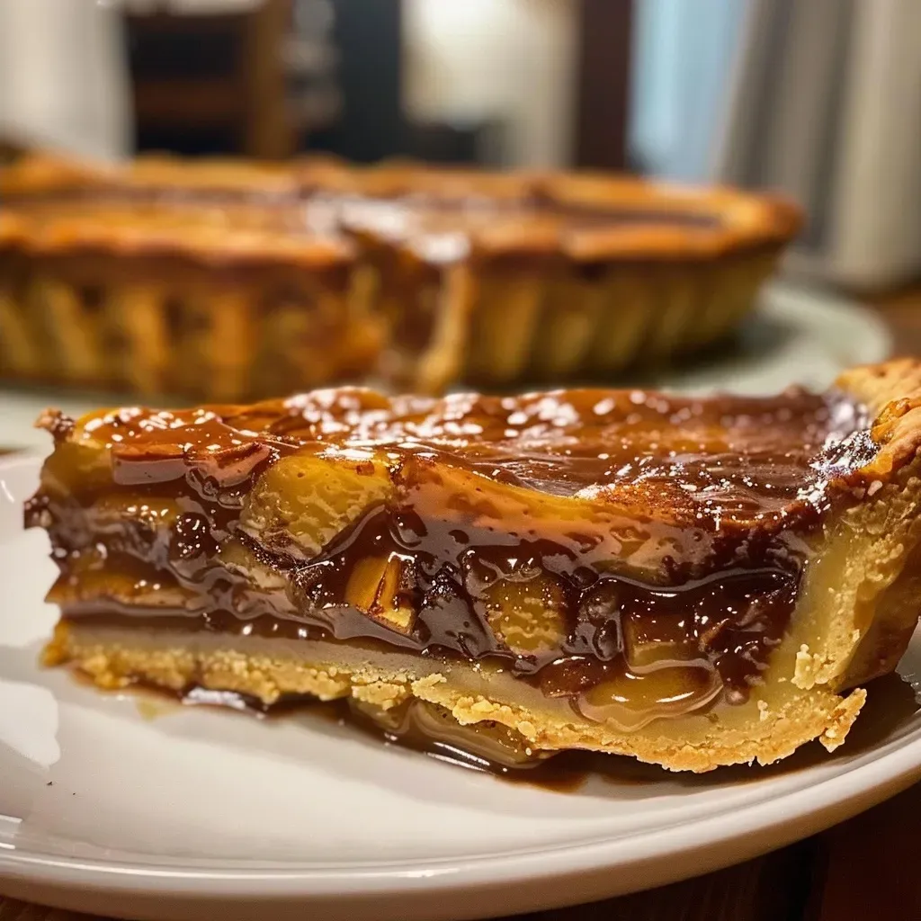 Tarta de castañas presentada con un corte atractivo.