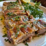 Terrina de puerro con aderezo de limón y jengibre.