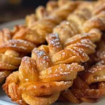 Trenza de manzana y canela con un acabado dorado y jugoso.