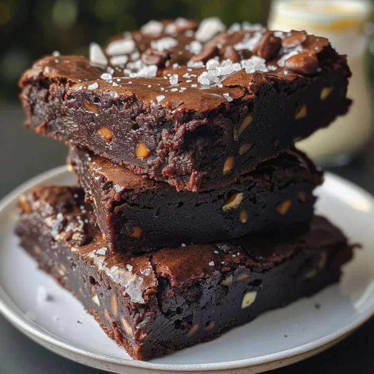 Brownies de harina de almendra con caramelos de chai y sal.