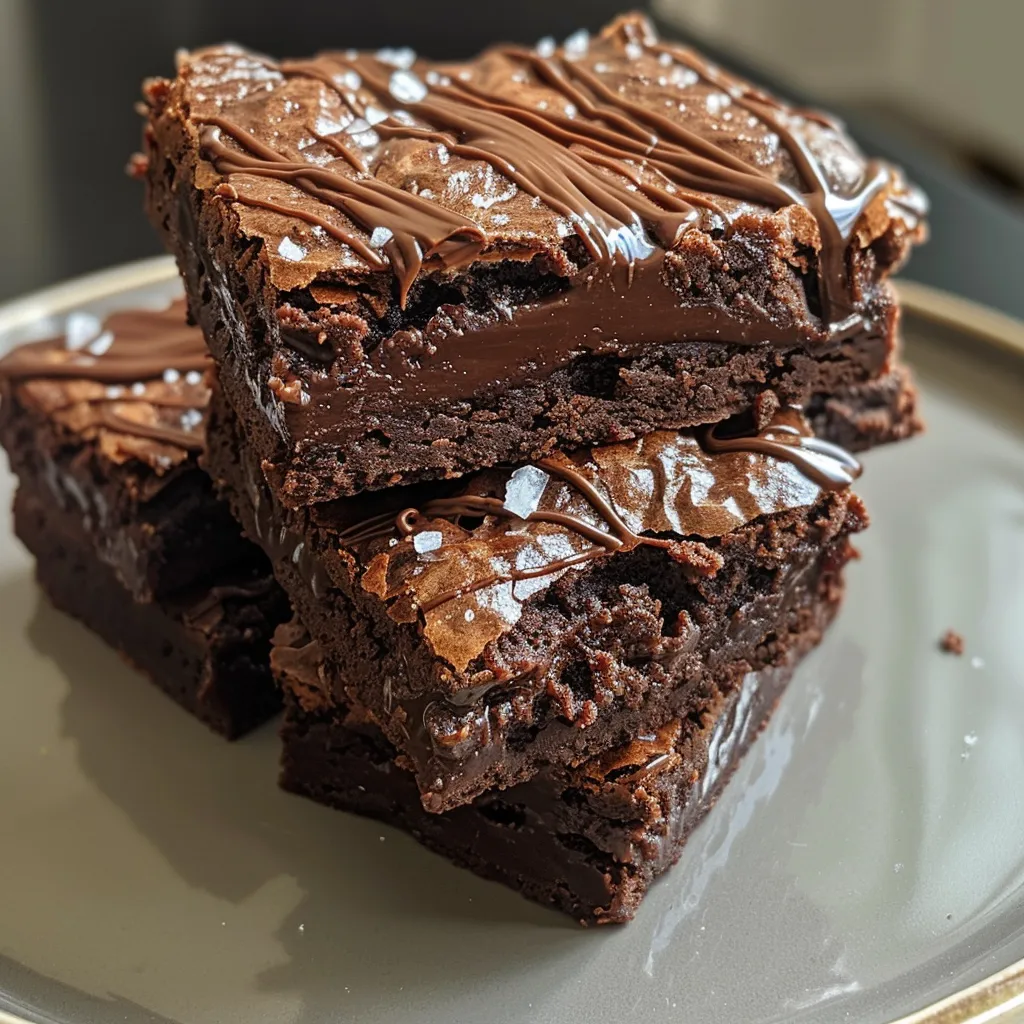 Primer plano de brownies fudgy de harina de almendra.