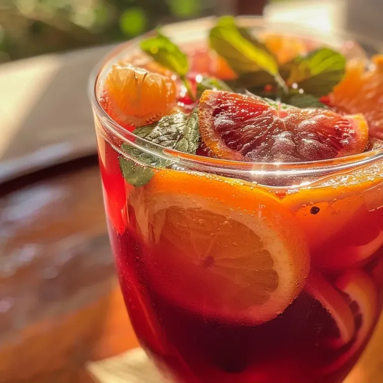 Cálido Vino Caliente: Una Bebida que Abraza el Alma Vino caliente servido en un vaso con especias y frutas.