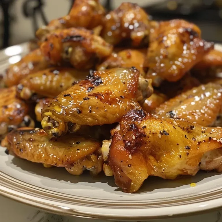 Alitas De Pollo Miel Y Mostaza Al Horno