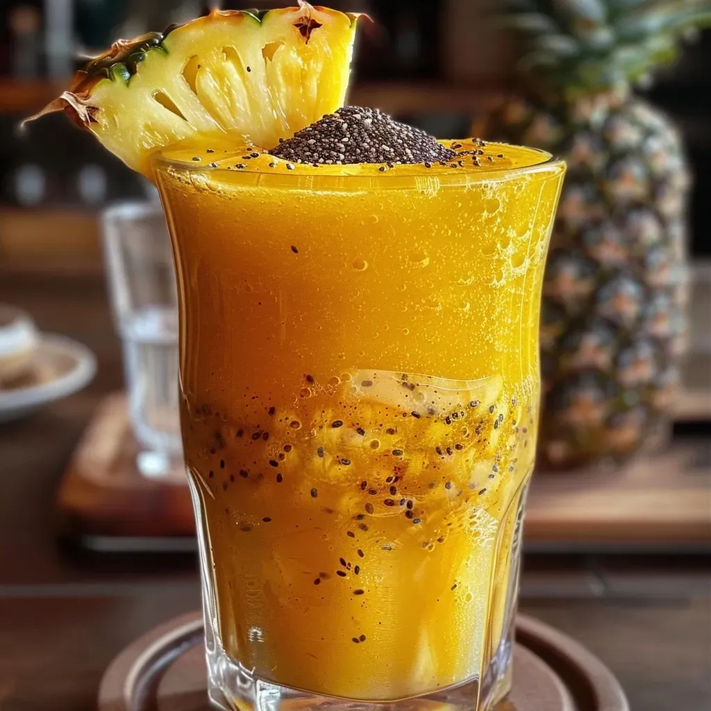 Batido de piña y jengibre para perder peso