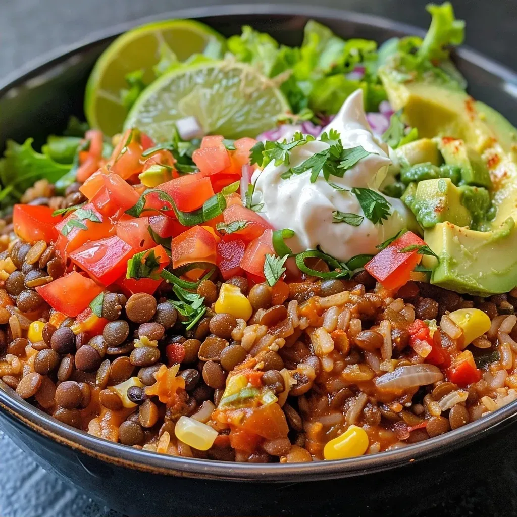 Easy Crockpot Lentils Burrito Bowl – Hearty, Healthy, and Flavorful