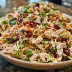 Ensalada de Pollo Asiático con Arándanos