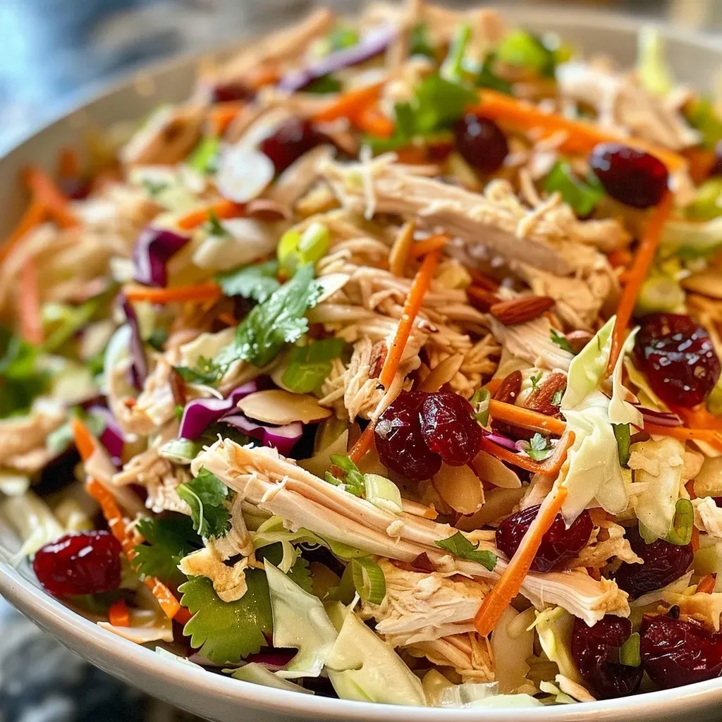 Ensalada de Pollo Asiático con Arándanos