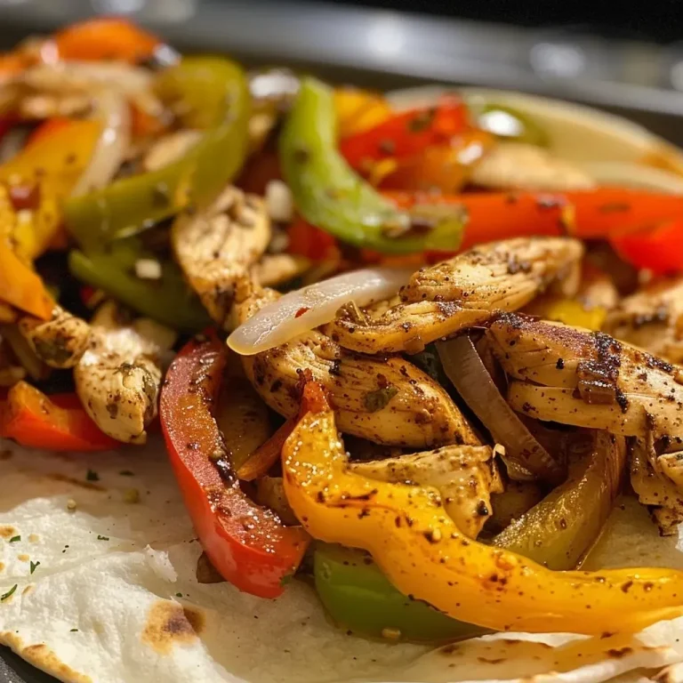 Fajitas de pollo con pimiento morrón
